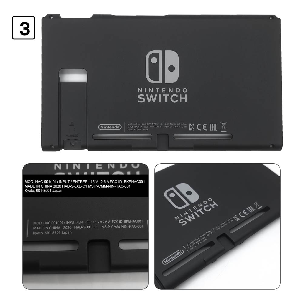 Switch 黑色替換背蓋｜適用一代/普|-順悅科技有限公司充電器-官網商城