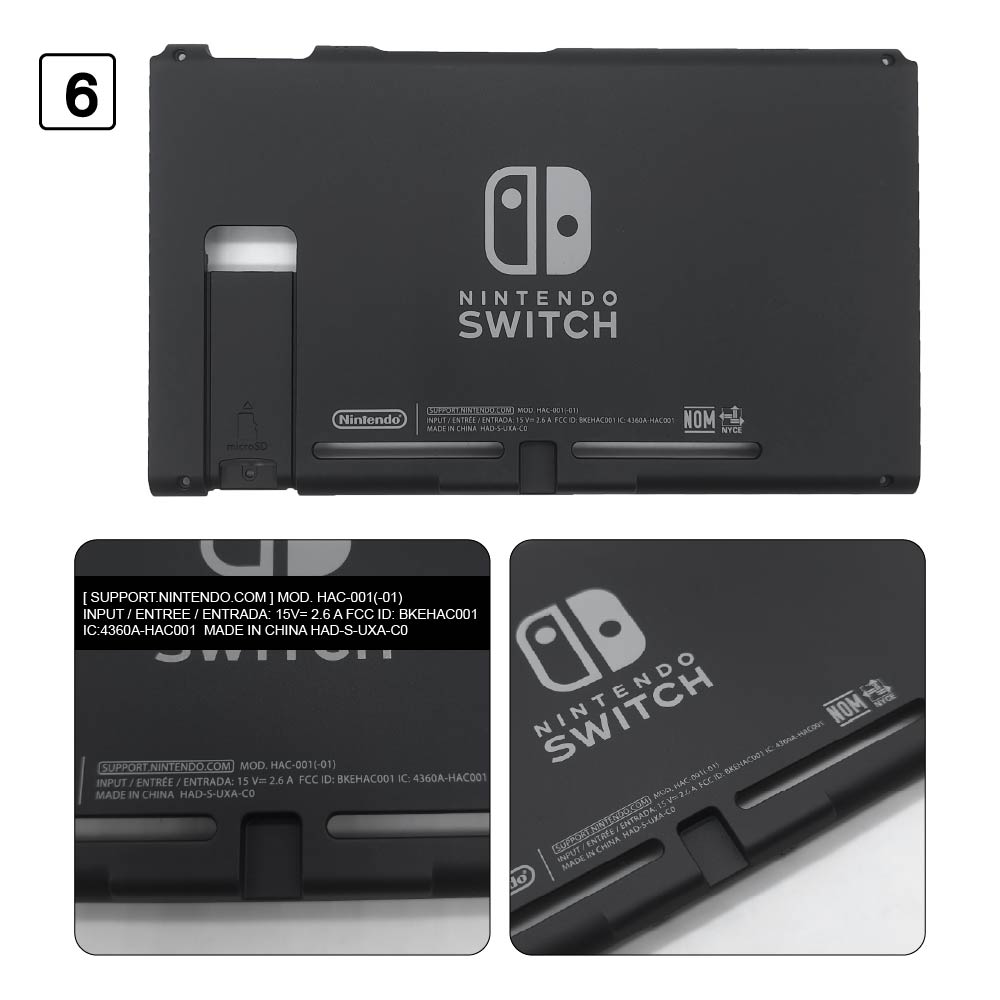 Switch 黑色替換背蓋｜適用一代/普|-順悅科技有限公司Joy-Con-官網商城