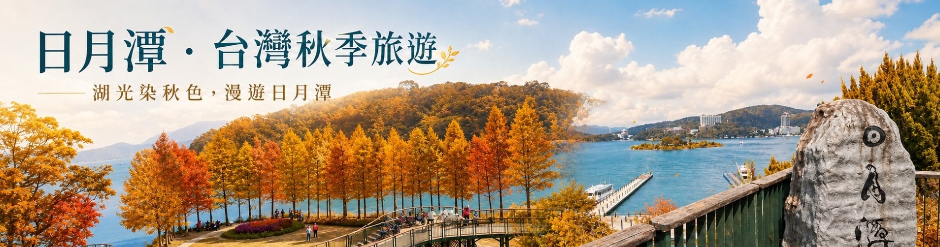 賞楓 日月潭