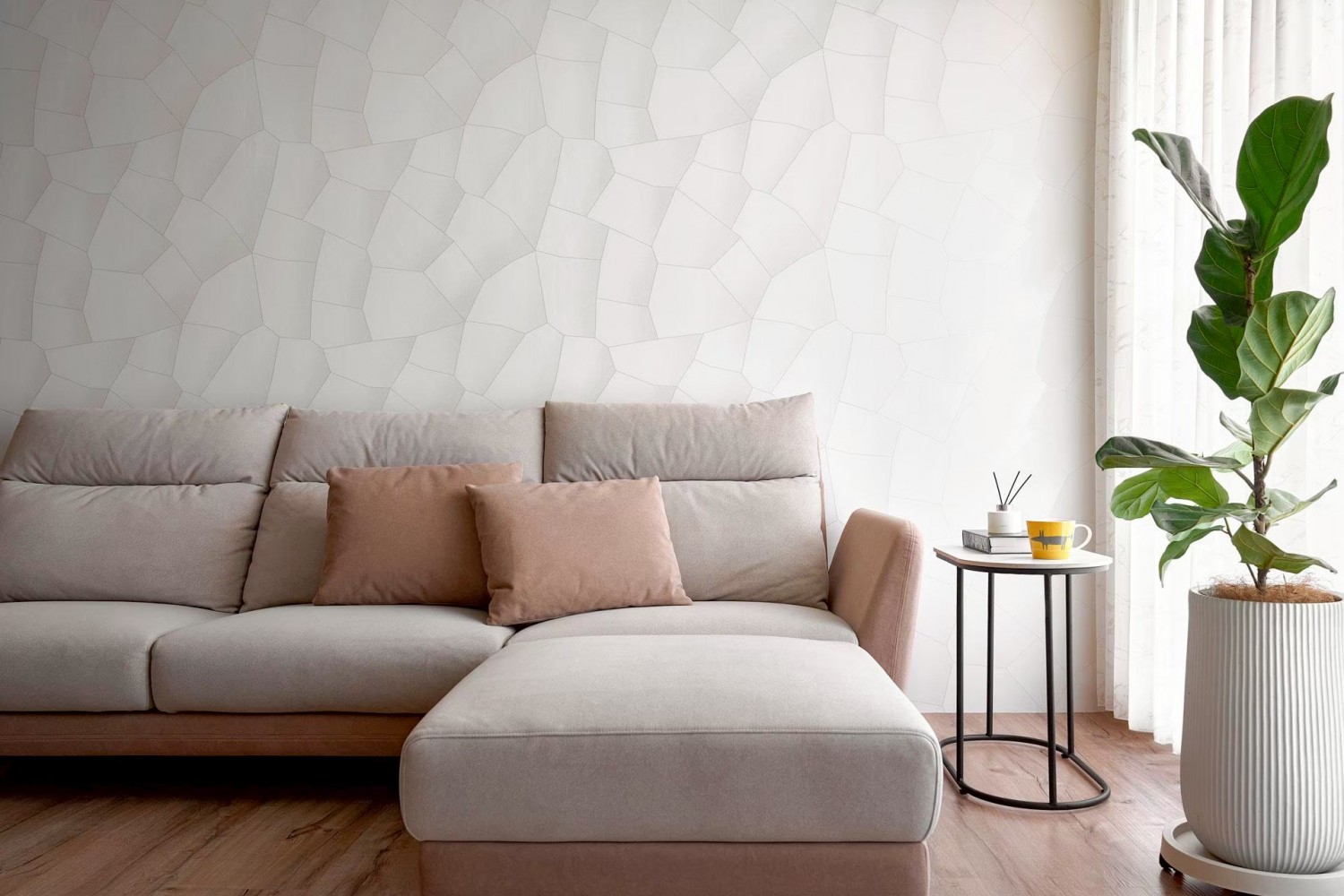 《靜域留白》— 現代柔感極簡居所