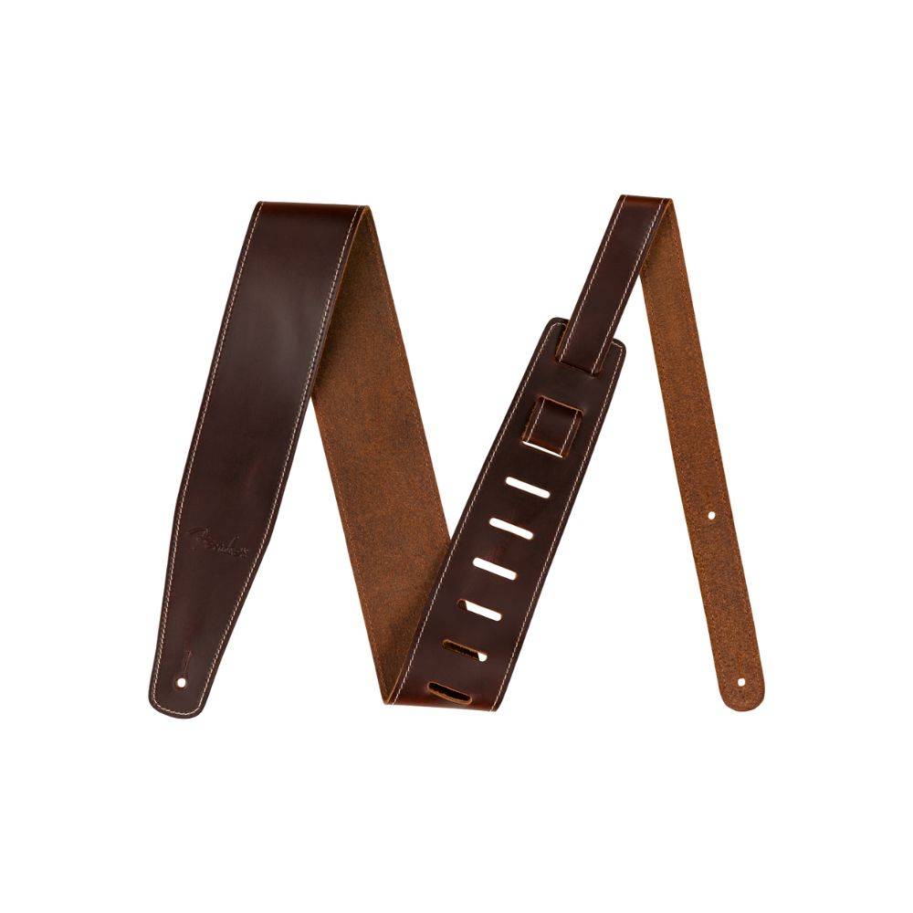 Fender Broken-In Leather Straps Brown 背帶