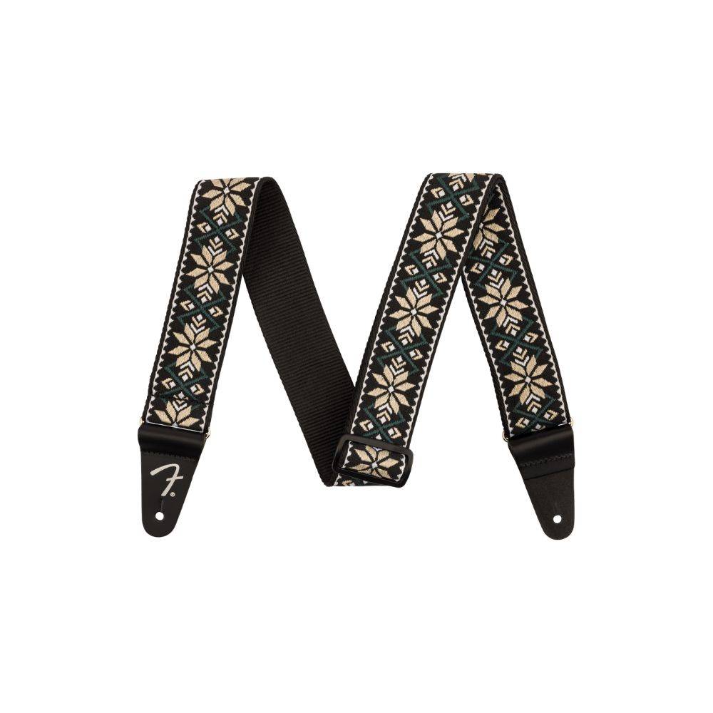 Fender Pasadena Woven Straps Yellow Snowflake 背帶