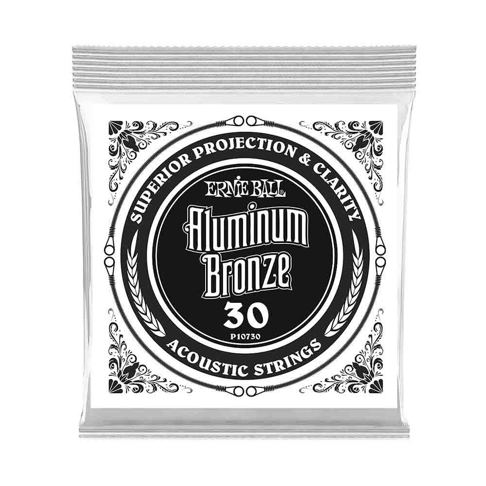 Ernie Ball Aluminum Bronze Wound 10730 清晰澈亮 民謠吉他零弦 (單入裝) 30