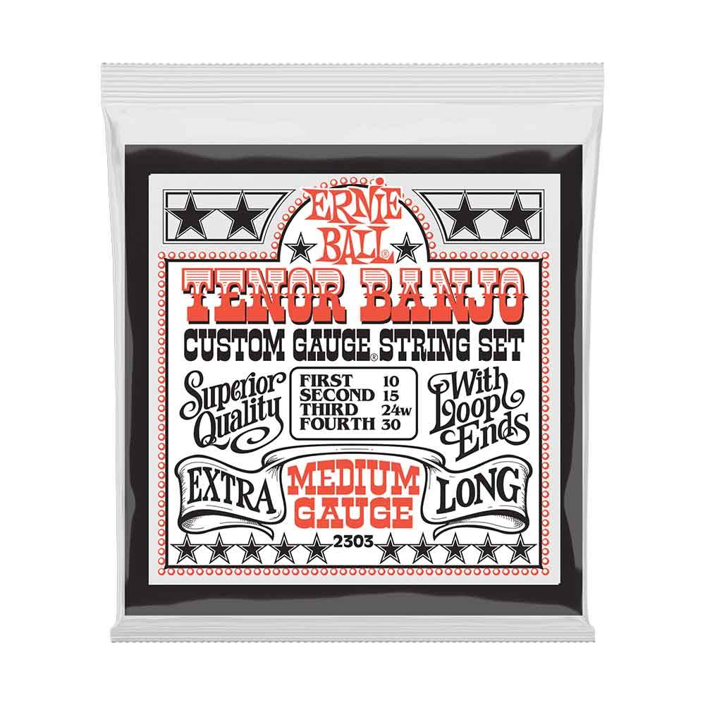 Ernie Ball Medium Loop End Stainless Steel Tenor Banjo 2303 經典不鏽鋼 10-30