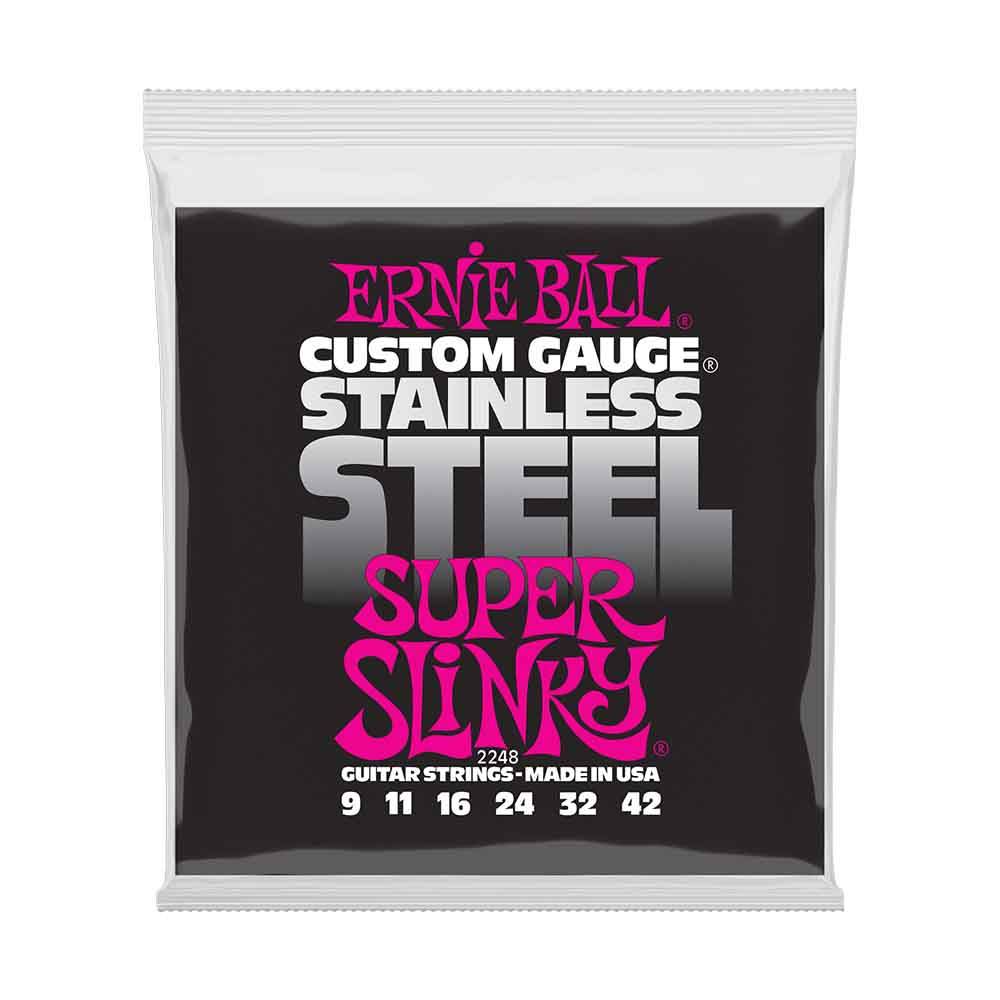 Ernie Ball Super Slinky Stainless Steel 2248 經典不鏽鋼 電吉他套弦 09-42