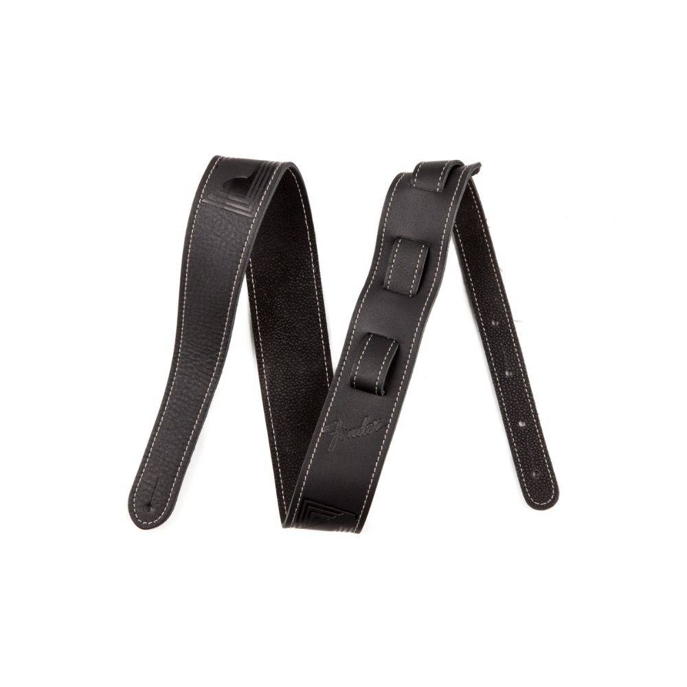 Fender Monogram Leather Strap Black 背帶