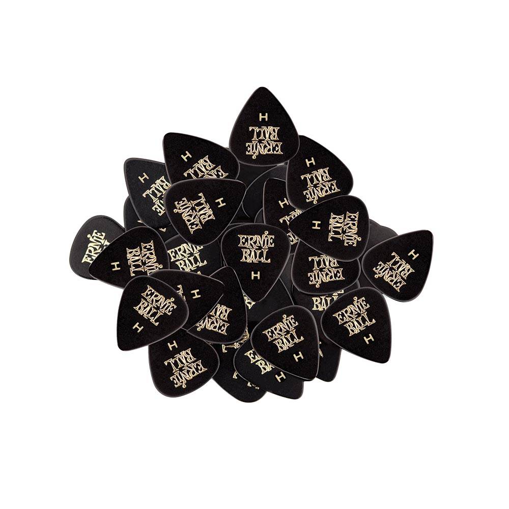 Ernie Ball Cellulose Picks Heavy Black 9124 匹克 (144片裝)