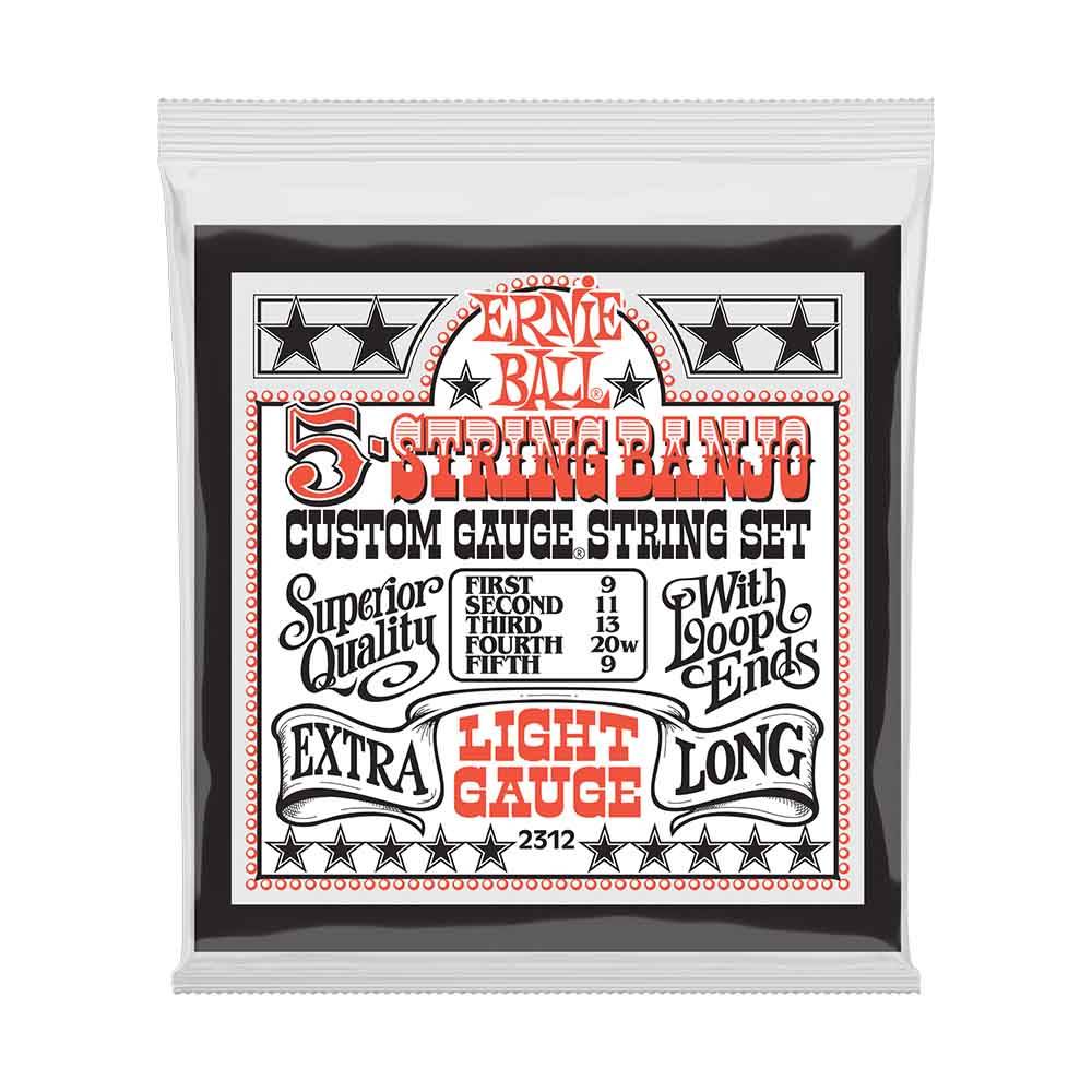 Ernie Ball Light 5-String Loop End Stainless Steel Banjo 2312 經典不鏽鋼 09-09
