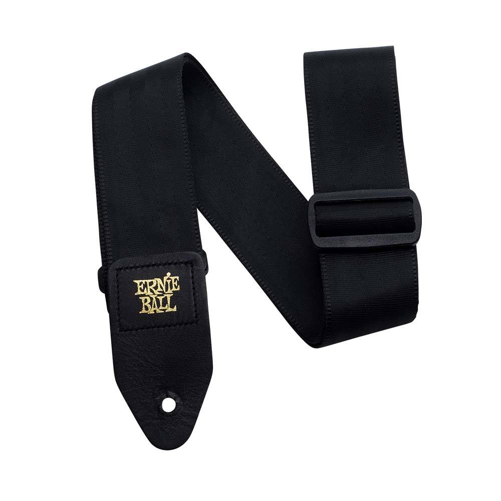 Ernie Ball Comfort 2in Seatbelt Webbing Guitar Strap - Black 4139 背帶