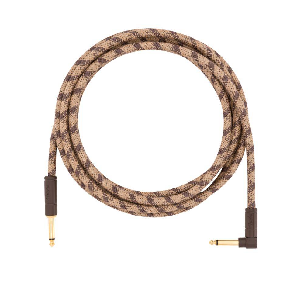 Fender Festival Hemp Instrument Cables - Brown Stripe 吉他導線