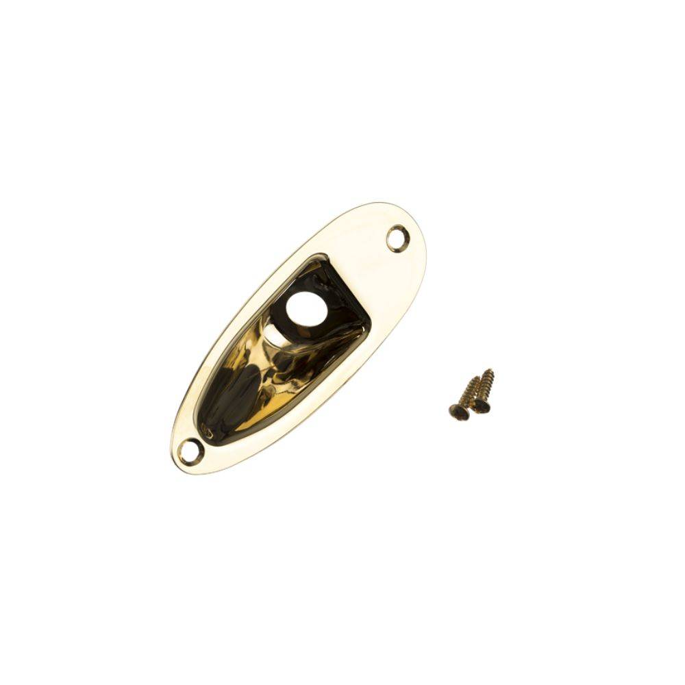 Fender Stratocaster Jack Ferrule (Import Models), Gold 導線插孔面板