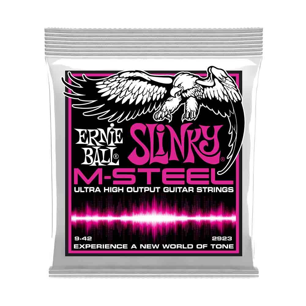 Ernie Ball Super Slinky M-Steel 2923 超高出力馬鋼 電吉他套弦 09-42