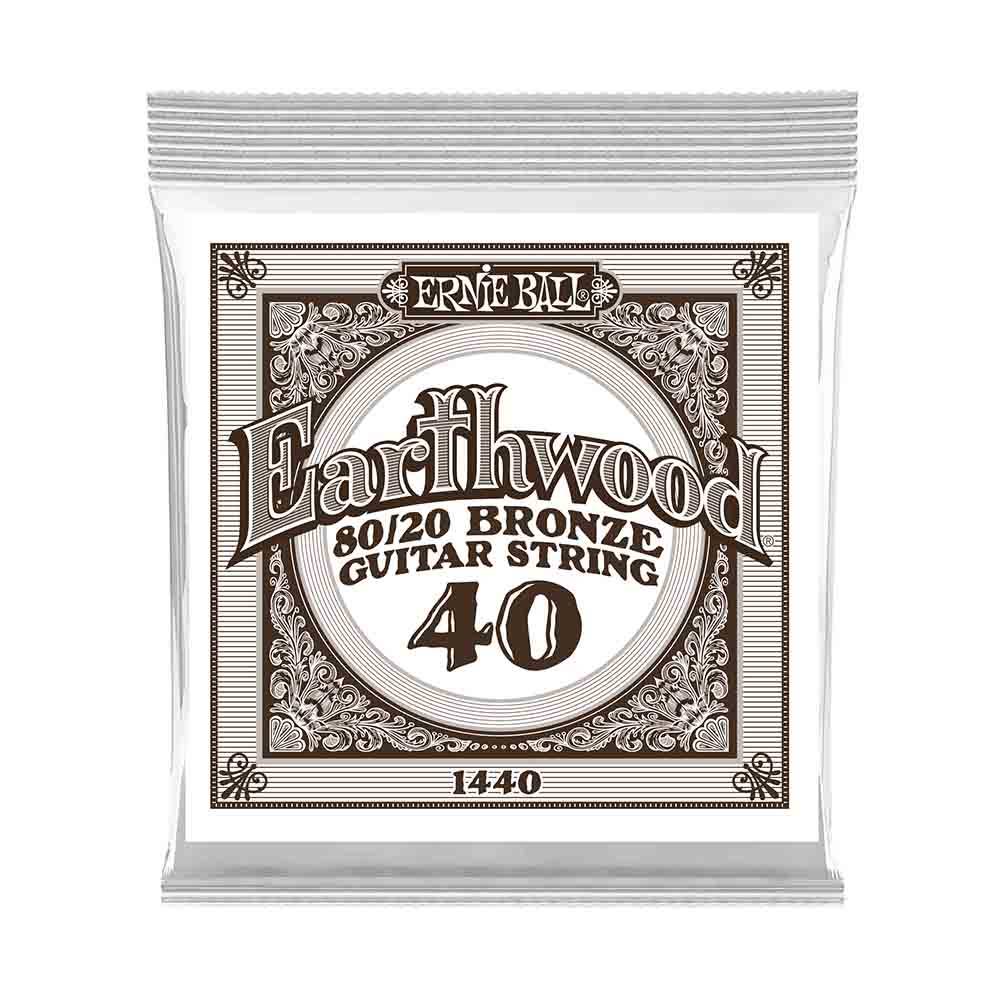 Ernie Ball Earthwood 80/20 Bronze 1440 經典純粹 民謠吉他零弦 (單入裝) 40