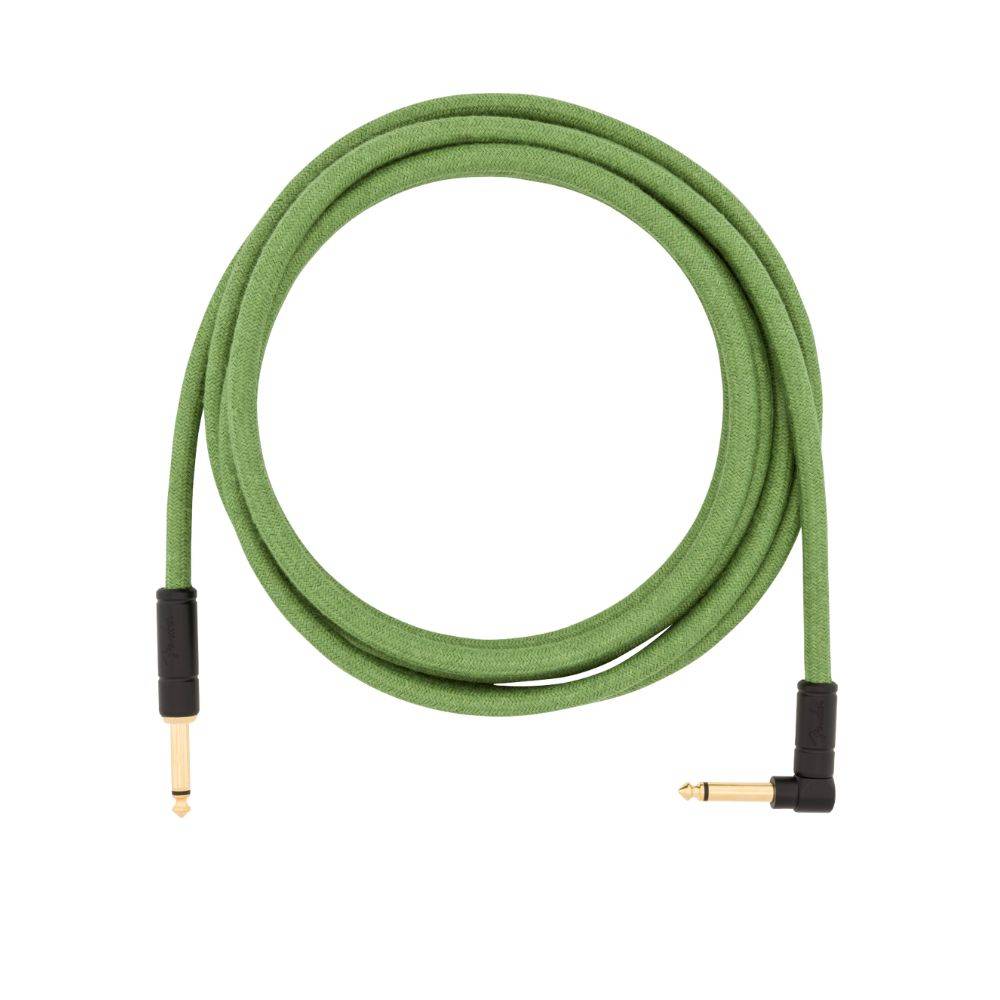 Fender Festival Hemp Instrument Cables - Green 吉他導線