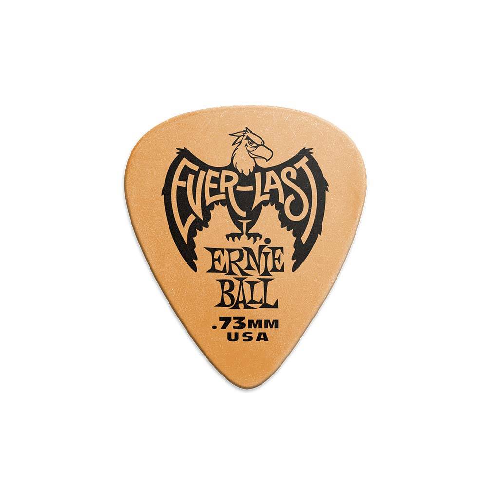 Ernie Ball Everlast Picks Orange 0.73mm 9190 匹克 (12片裝)