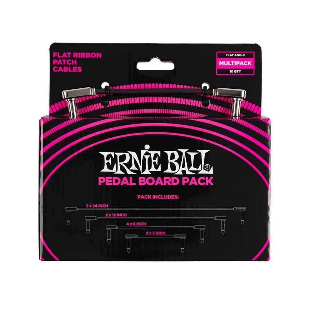 Ernie Ball Flat Ribbon Patch Cable Pedalboard Multi-Pack 導線十入組 (共3色) Ernie Ball Flat Ribbon Patch Cable Pedalboard Multi-Pack 導線十入組 (共3色)
