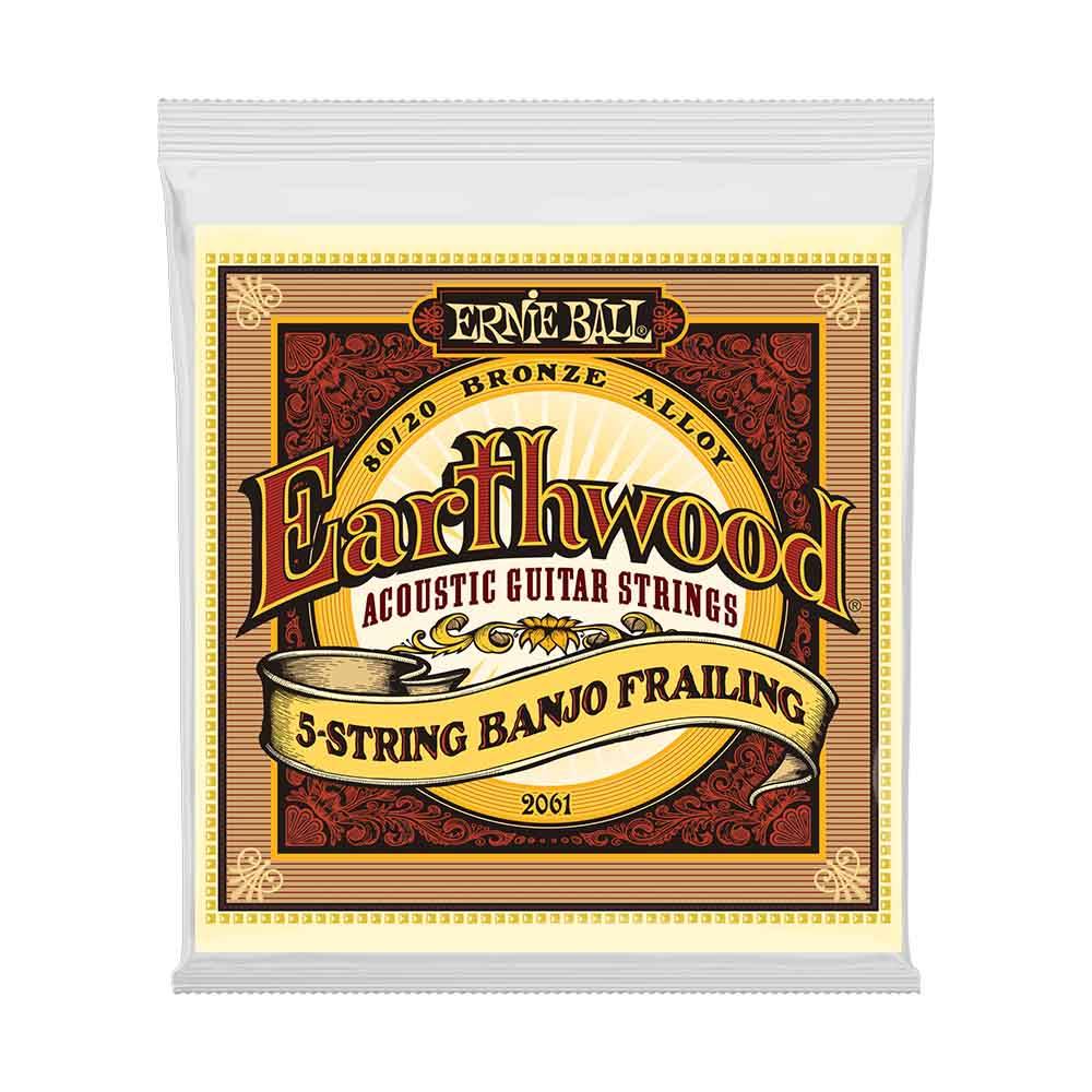 Ernie Ball Earthwood 5-String Banjo Frailing Loop End 80/20 Bronze 2061 經典純粹 10-10