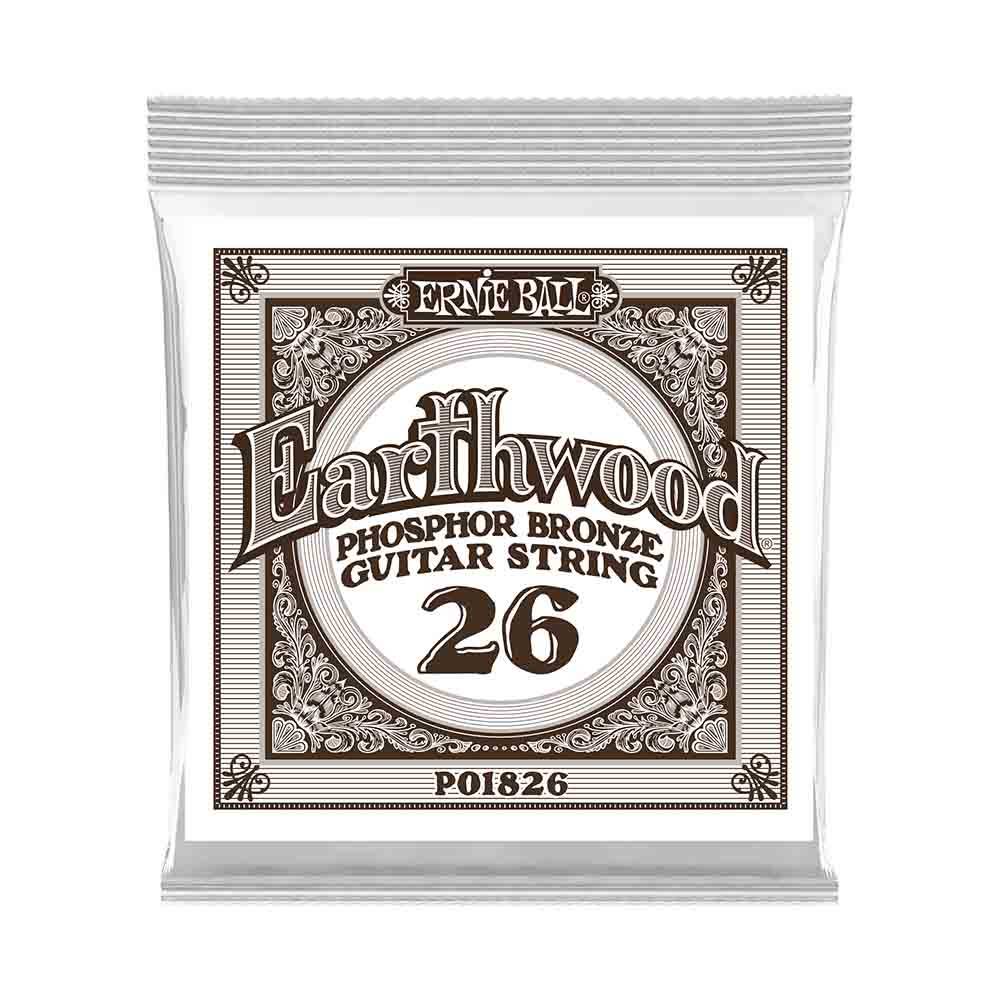 Ernie Ball Earthwood Phosphor Bronze 1826 經典純粹 民謠吉他零弦 (單入裝) 26