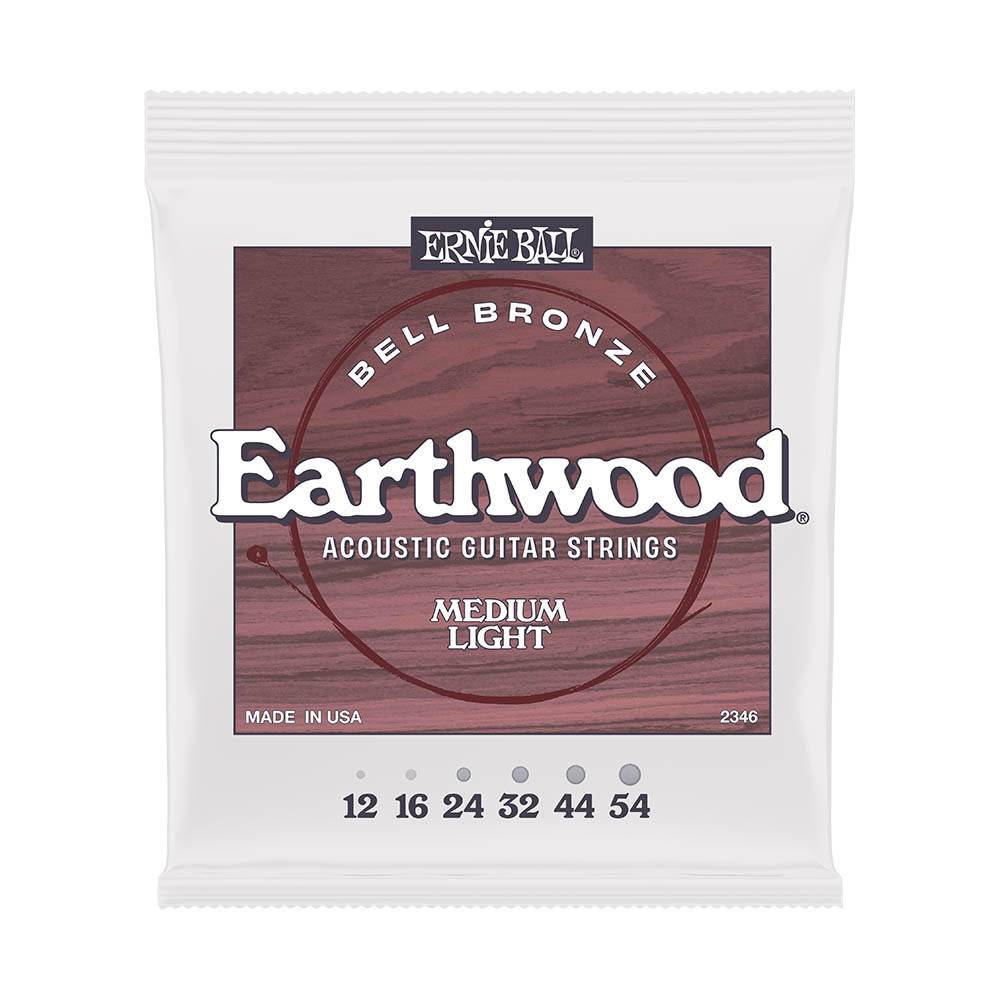 Ernie Ball Medium Light Earthwood Bell Bronze 2346 民謠吉他套弦 12-54