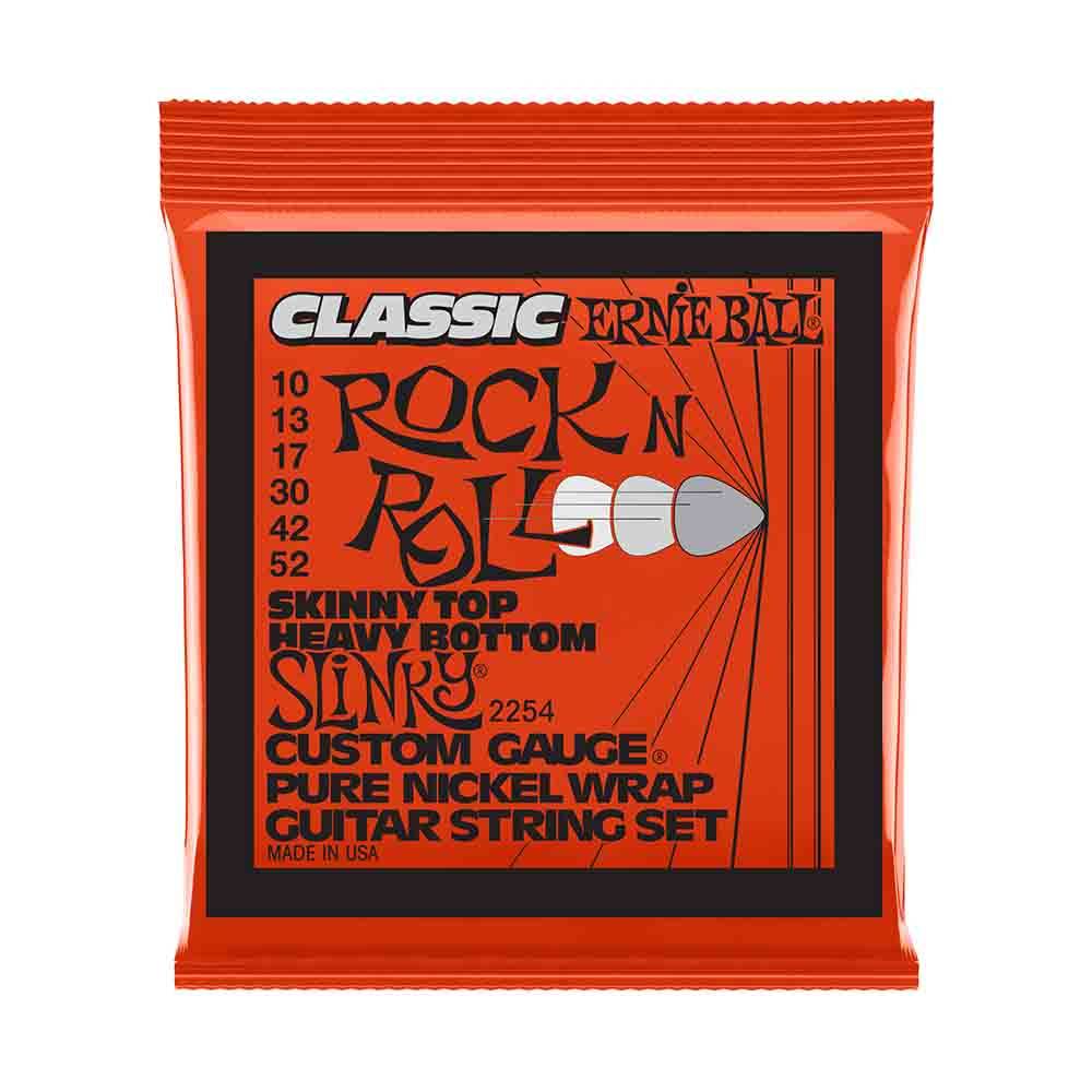 Ernie Ball Skinny Top Heavy Bottom Slinky Classic Rock n Roll Pure Nickel Wrap 2254 經典搖滾鈍鎳 電吉他套弦 10-52 Ernie Ball Skinny Top Heavy Bottom Slinky Classic Rock n Roll Pure Nickel Wrap 2254 經典搖滾鈍鎳 電吉他套弦 10-52