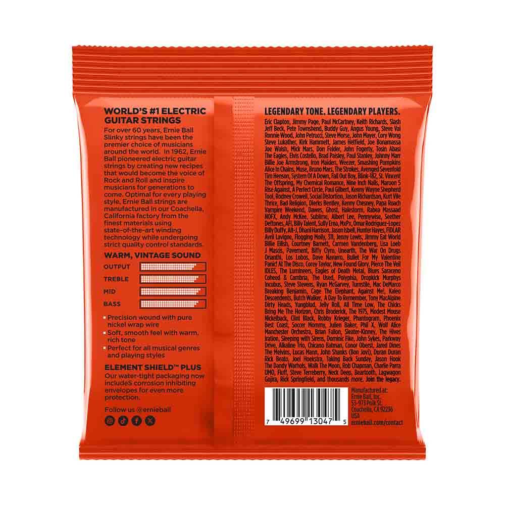 Ernie Ball Skinny Top Heavy Bottom Slinky Classic Rock n Roll Pure Nickel Wrap 2254 經典搖滾鈍鎳 電吉他套弦 10-52 Ernie Ball Skinny Top Heavy Bottom Slinky Classic Rock n Roll Pure Nickel Wrap 2254 經典搖滾鈍鎳 電吉他套弦 10-52