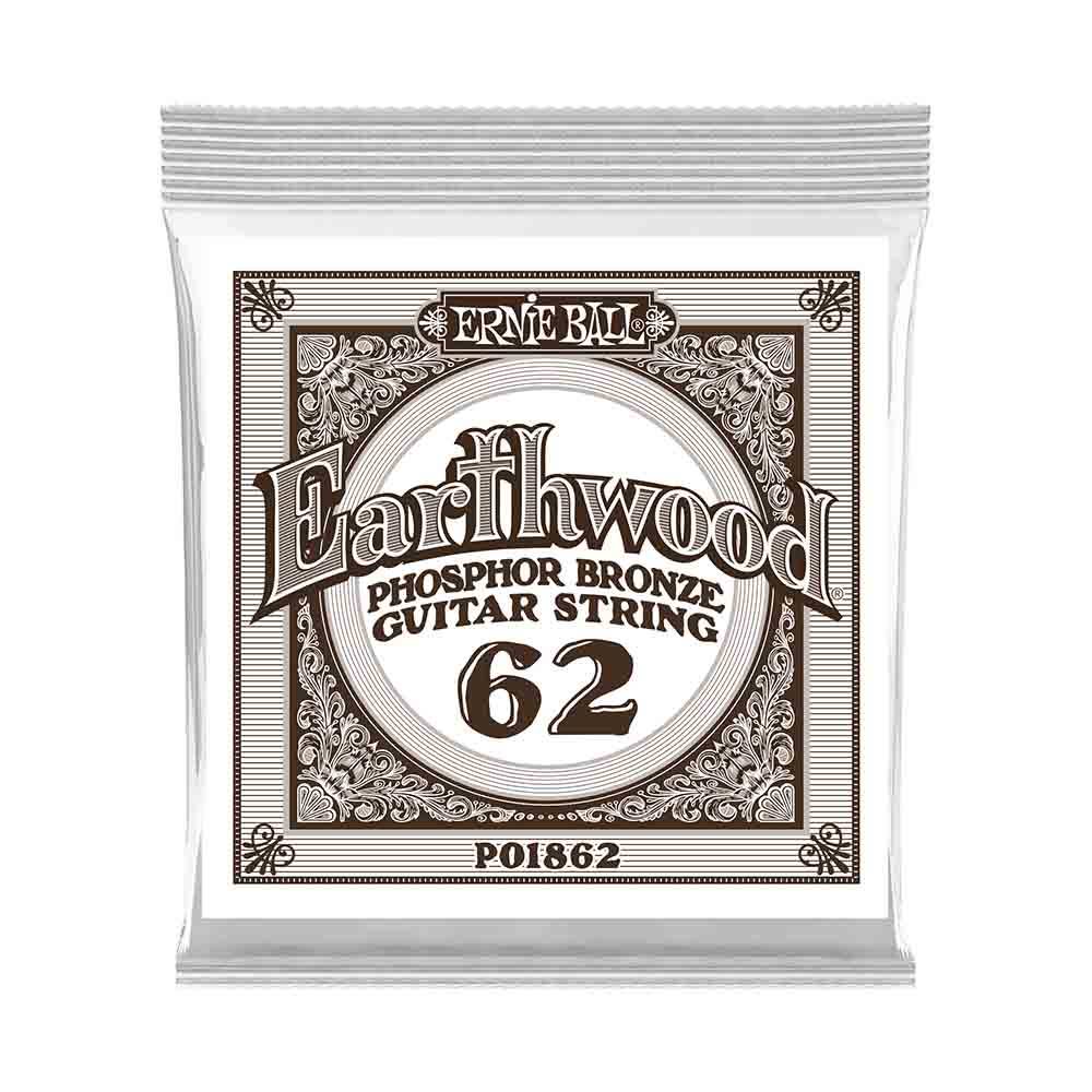 Ernie Ball Earthwood Phosphor Bronze 1862 經典純粹 民謠吉他零弦 (單入裝) 62