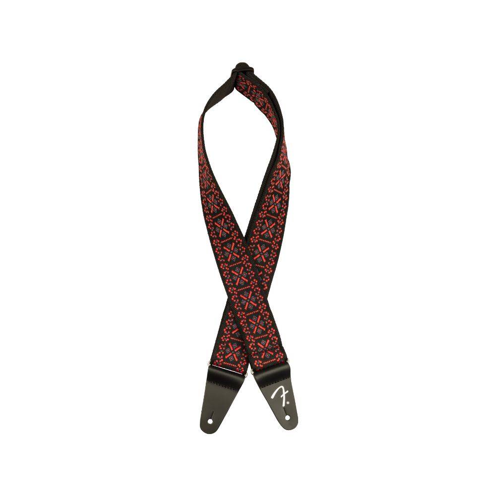 Fender Pasadena Woven Straps Lattice Red 背帶