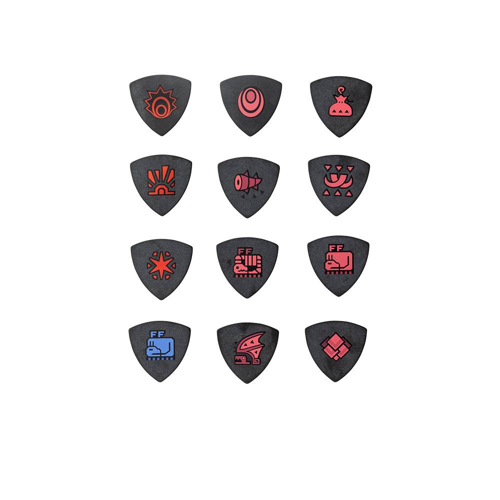 Fender Monster Hunter Collaboration Picks Rathalos 聯名匹克