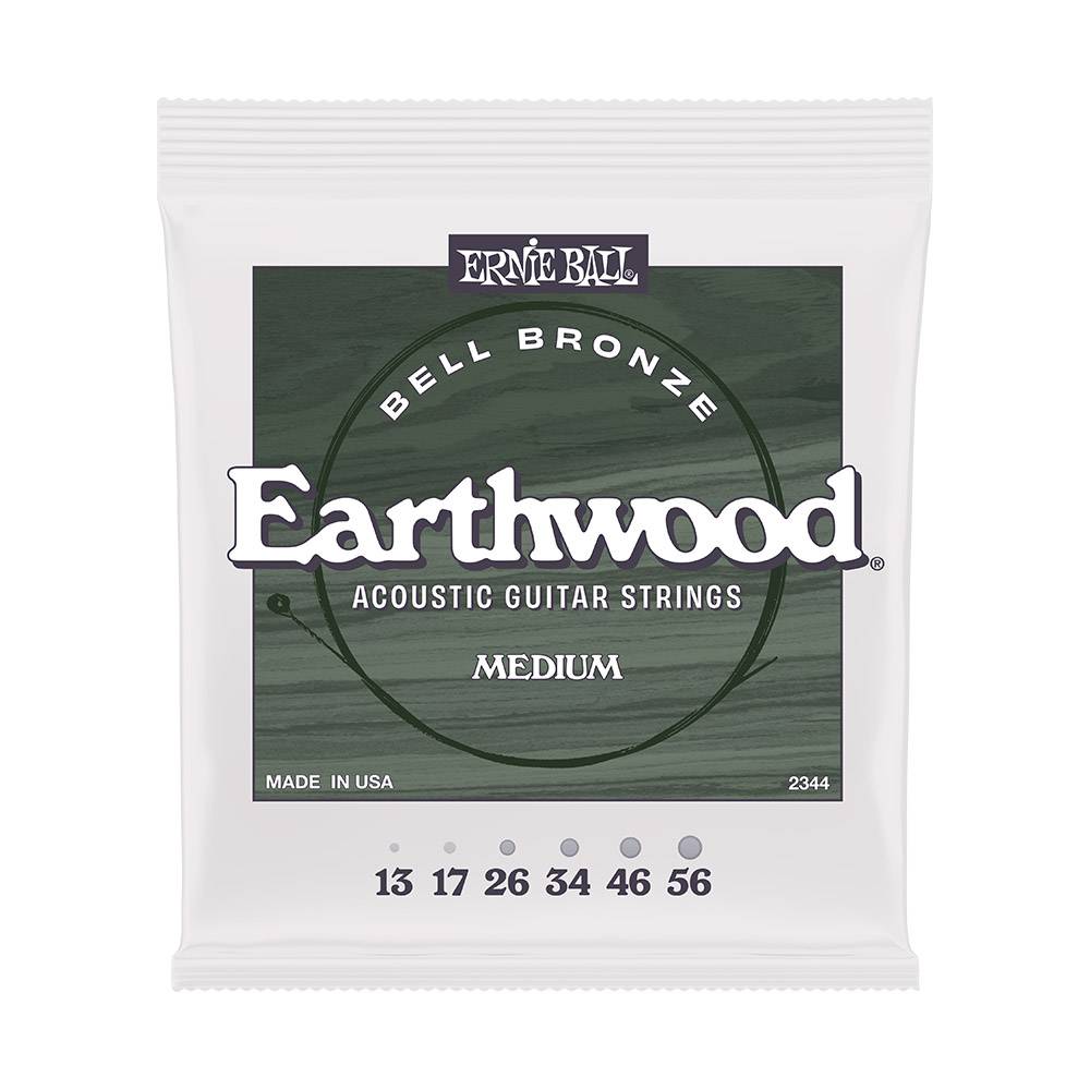 Ernie Ball Medium Earthwood Bell Bronze 2344 民謠吉他套弦 13-56
