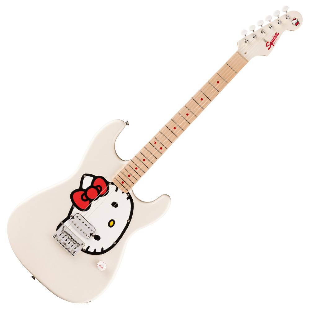 Fender x Squier Limited Edition Hello Kitty White Stratocaster 聯名款電吉他