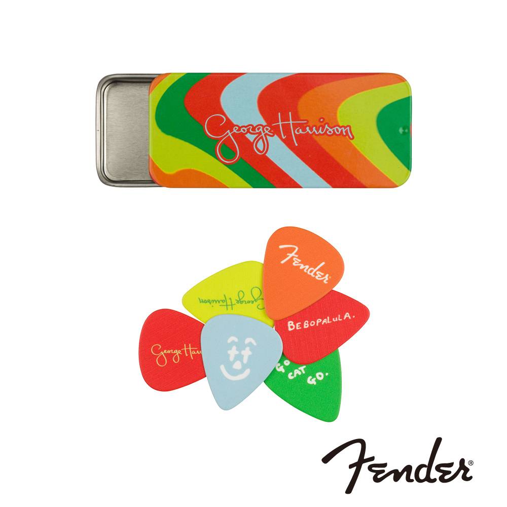 Fender George Harrison Rocky Pick Tin 簽名匹克套組