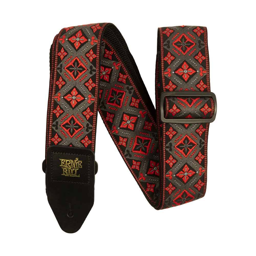 Ernie Ball Classic Jacquard Strap - Red King 5346 背帶