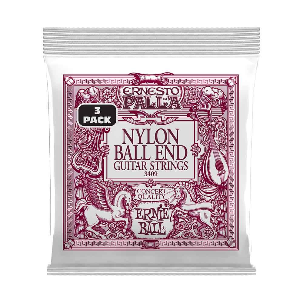 Ernie Ball Ernesto Palla Black & Gold Ball-End Nylon 3409 古典吉他套弦 (3件組) 28-42