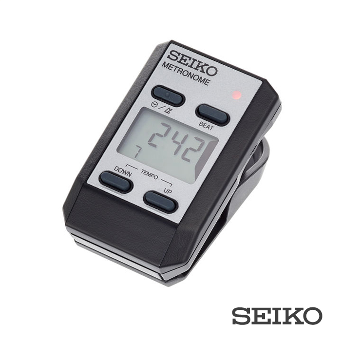 SEIKO DM51SE  夾式數位節拍器 銀色
