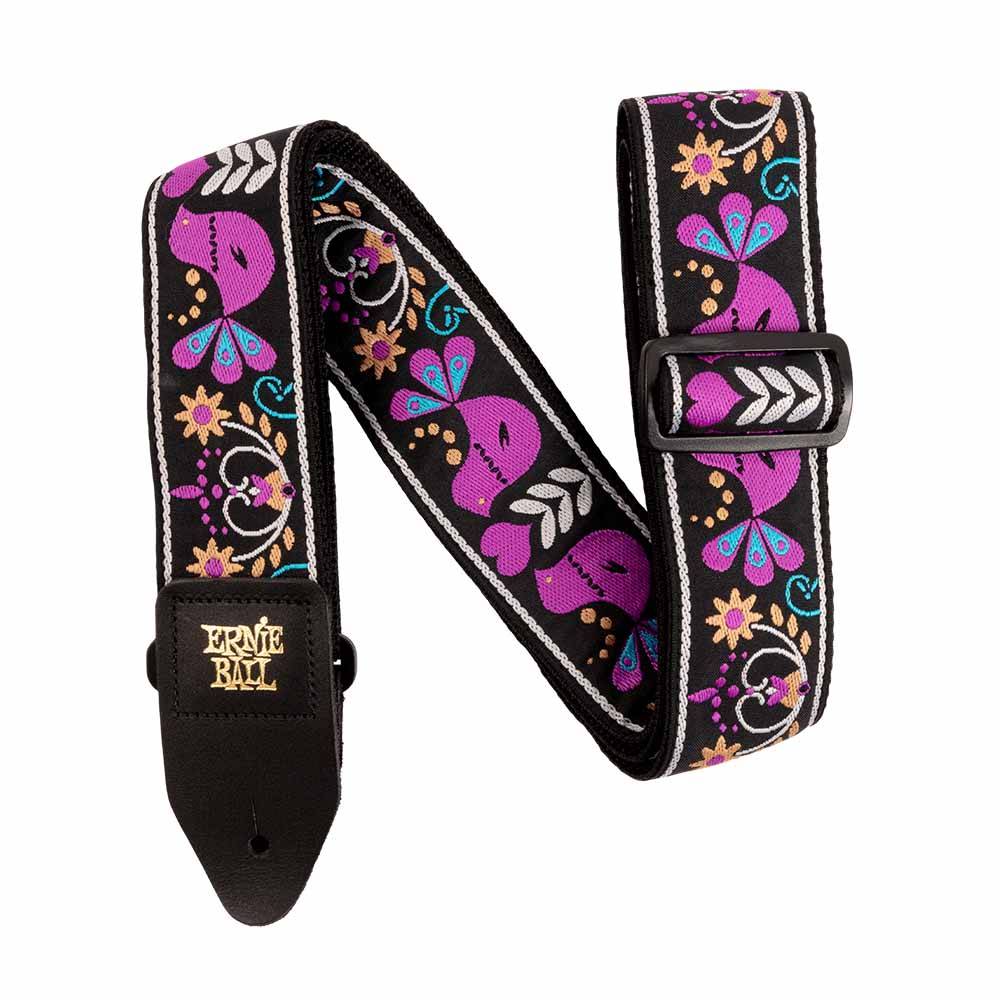 Ernie Ball Classic Jacquard Strap - Purple Bird Lupin 5331 背帶