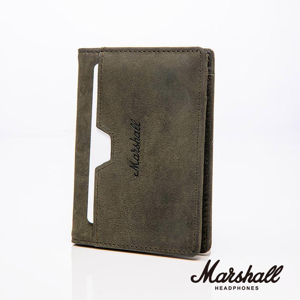 Marshall Suedehead 麂皮俐落直式皮夾