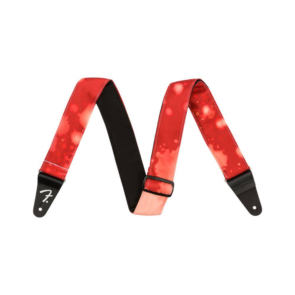 Fender Tie Dye Acid Wash Straps Red 背帶