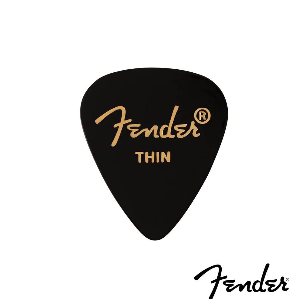 Fender Classic Celluloid 351 Shape Black 匹克(12入組)