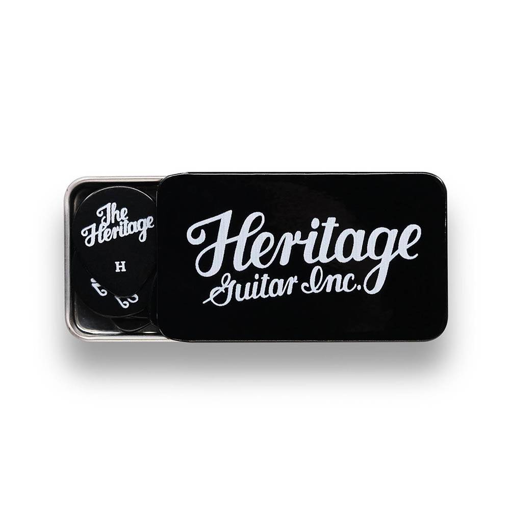 Heritage Celluloid Black Vintage Guitar Pick Heavy 匹克 (12片裝)