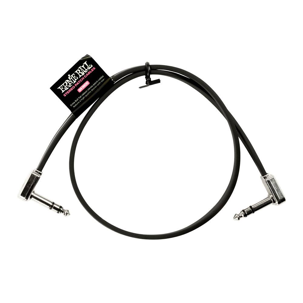 Ernie Ball Flat Ribbon Stereo Patch Cable 24in 6410 立體聲導線