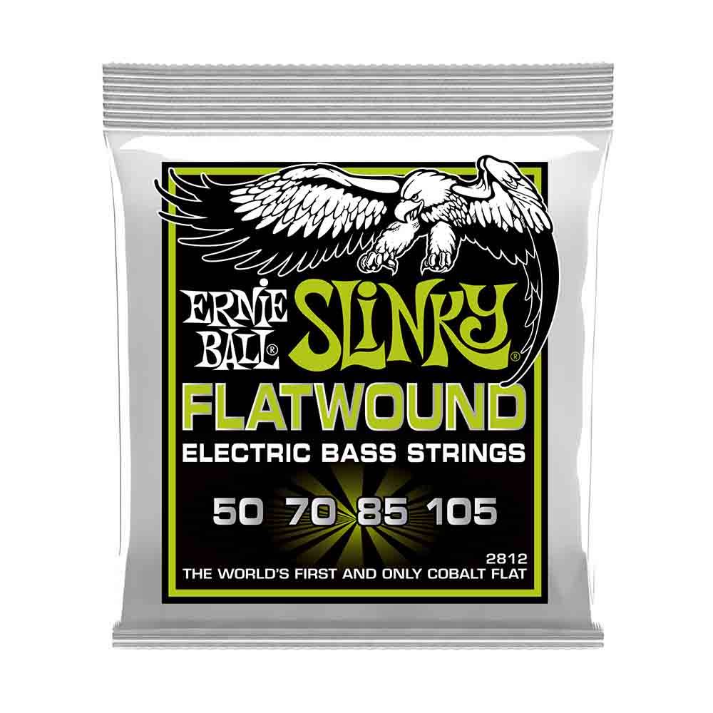 Ernie Ball Regular Slinky Flatwound 2812 雙鈷纏繞平滑弦 電貝斯套弦 50-105