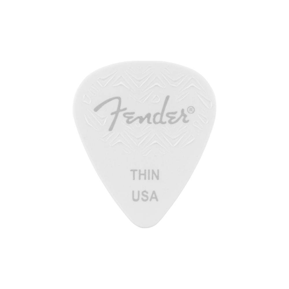 Fender Wavelength Celluloid 351 White 匹克(六入組)