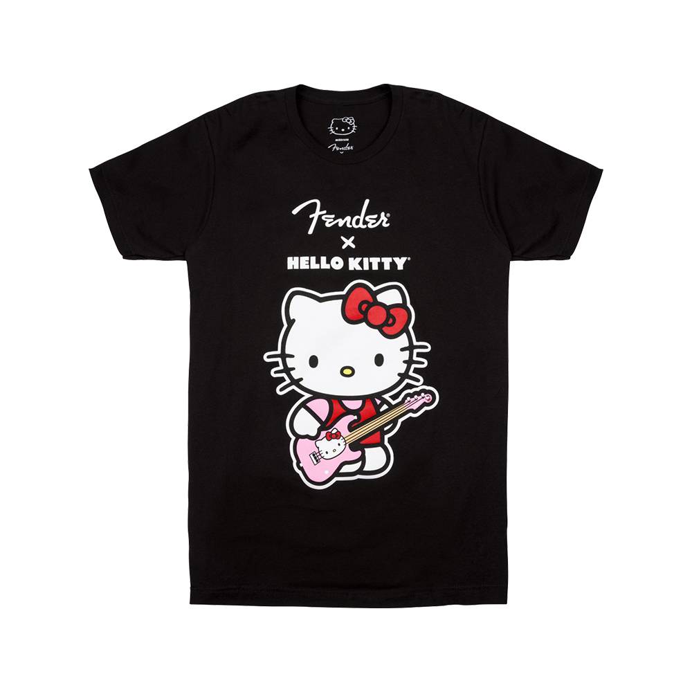 Fender x Hello Kitty Black Front Logo Tee 聯名款T恤 (S/M/L/XL)