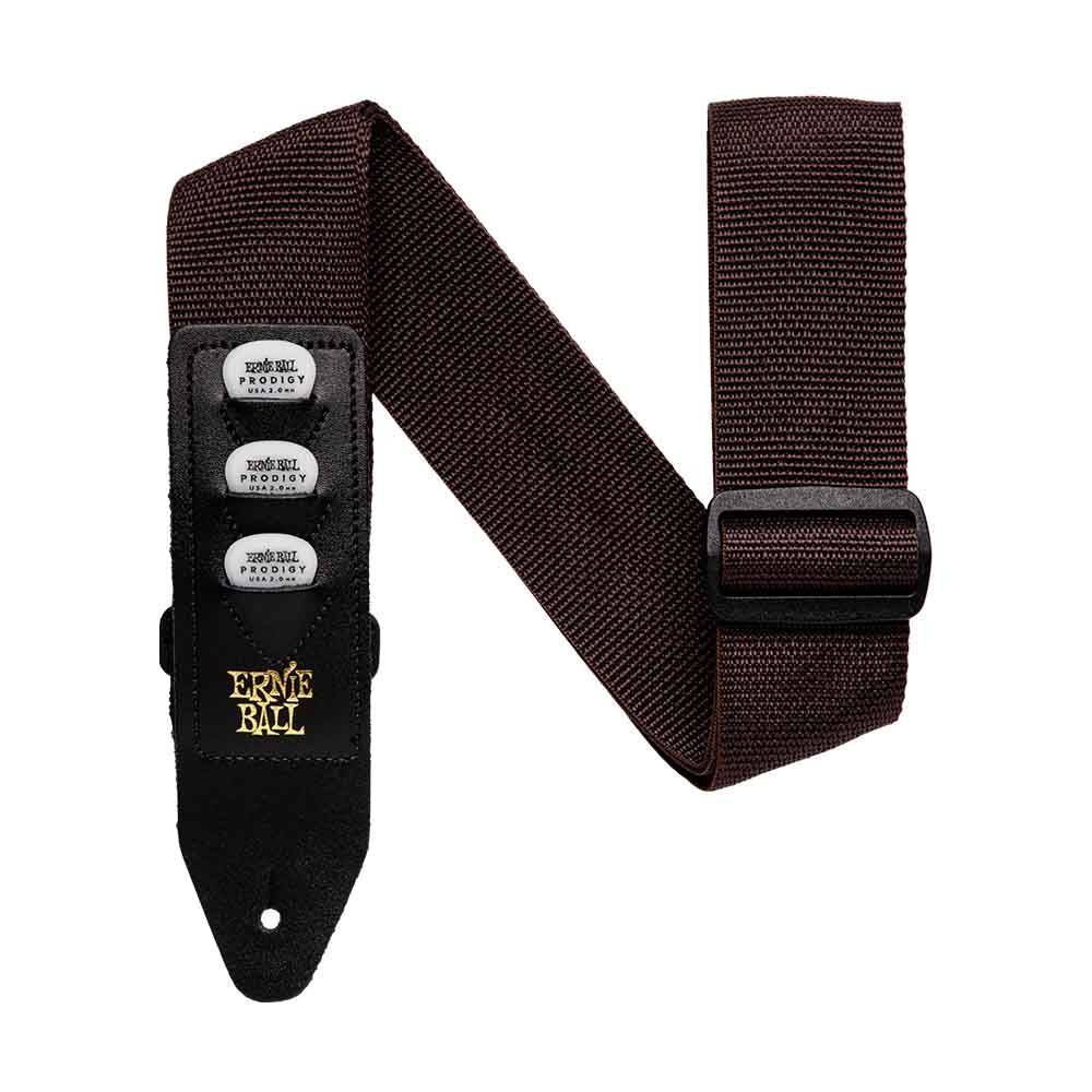 Ernie Ball Polypro Pickholder Strap - Brown 4250 背帶