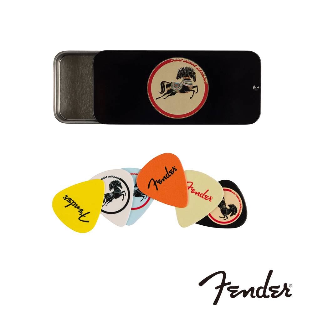 Fender George Harrison Dark Horse Records Pick Tin 簽名匹克套組