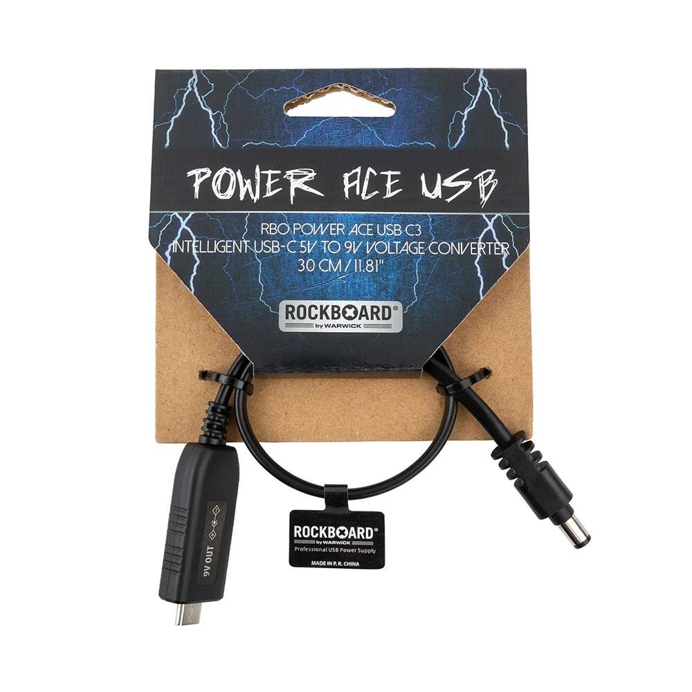 Rockboard Intelligent USB-C 5V to 9V Voltage Converter 5V轉9V電壓轉換線 (30cm/60cm)