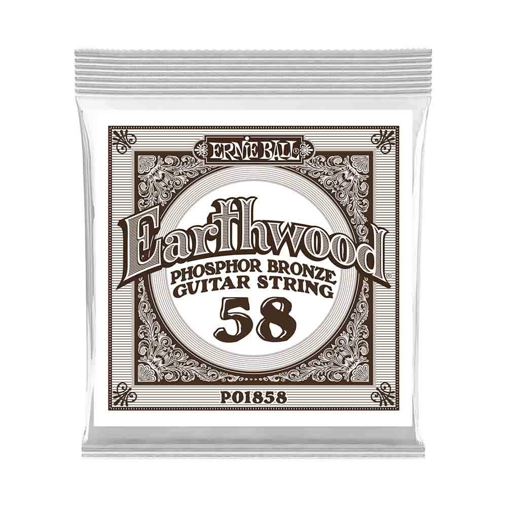 Ernie Ball Earthwood Phosphor Bronze 1858 經典純粹 民謠吉他零弦 (單入裝) 58