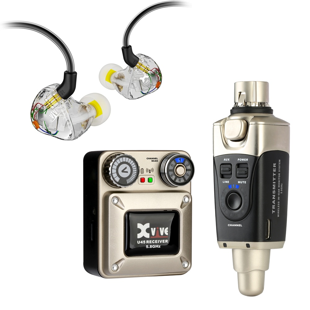 Xvive U45T9 Wireless IEM System 入耳式無線監聽傳輸介面