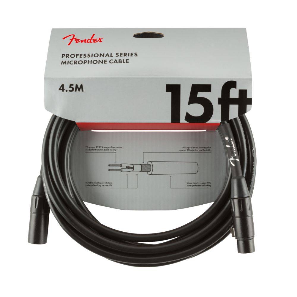 Fender Professional Series Microphone Cable 麥克風線 (15ft/25ft) Fender Professional Series Microphone Cable 麥克風線 (15ft/25ft)