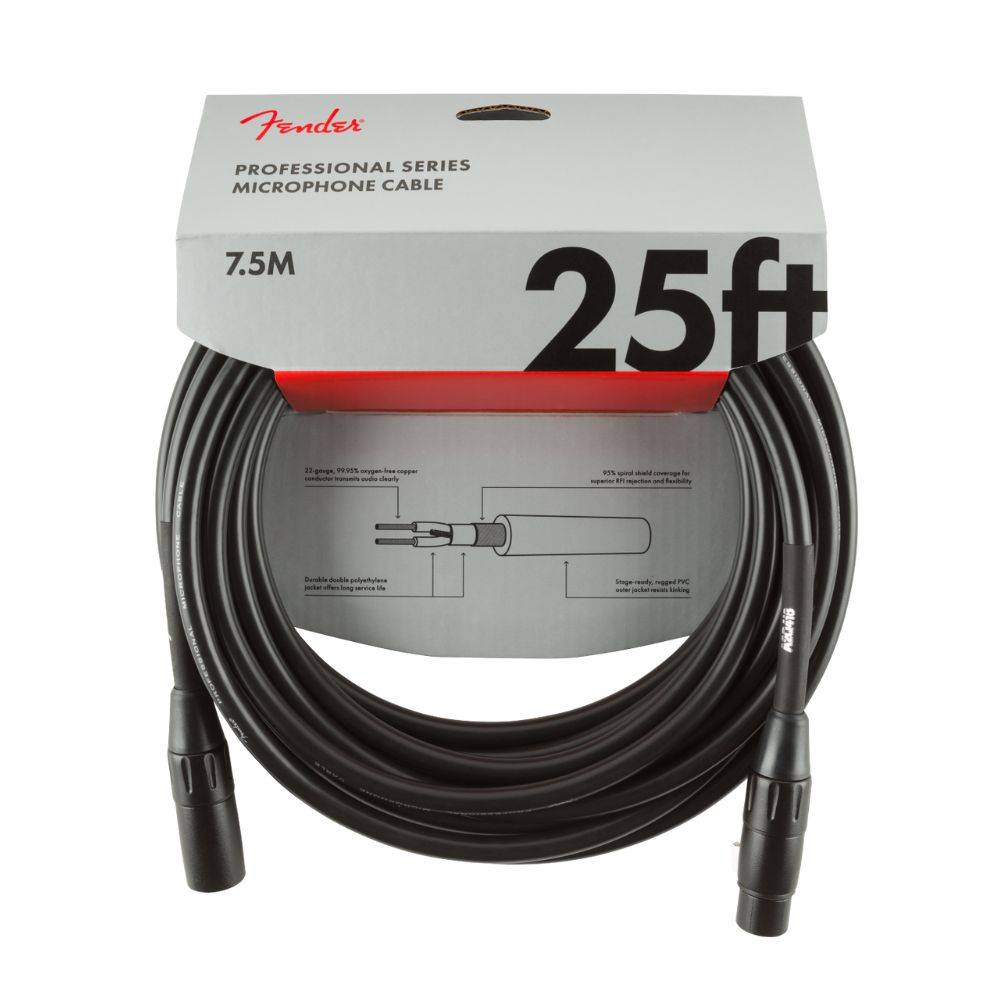 Fender Professional Series Microphone Cable 麥克風線 (15ft/25ft) Fender Professional Series Microphone Cable 麥克風線 (15ft/25ft)